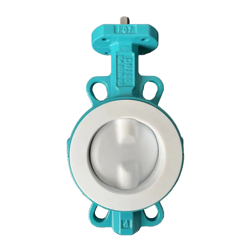 Ptfe Fully Lined Wafer Butterfly Valve Zfa Valves Manufacturer 2239