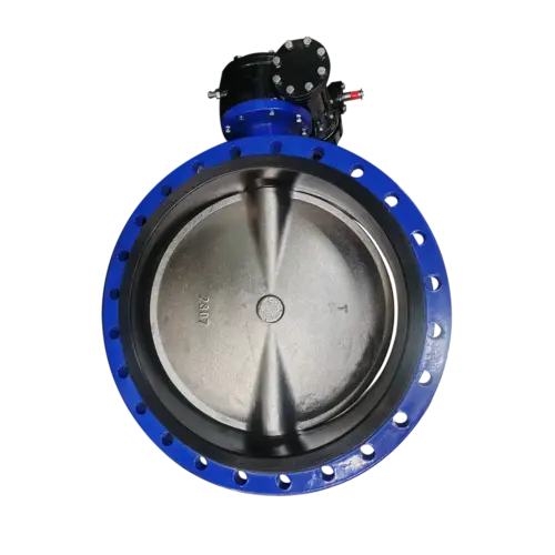 Ducitle Iron Disc Double Flanged Butterfly Valve