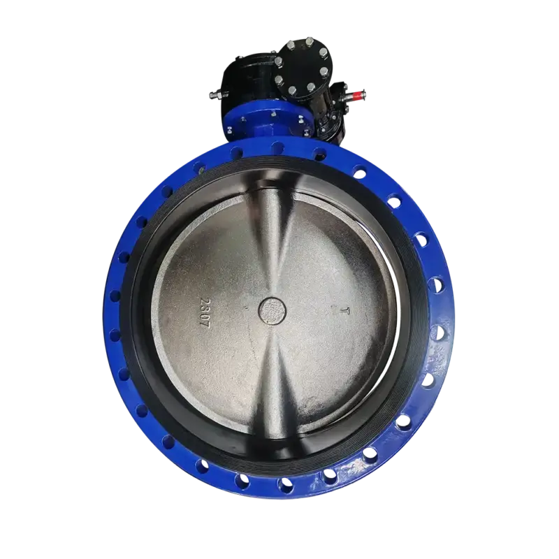 Ducitle Iron Disc Double Flanged Butterfly Valve