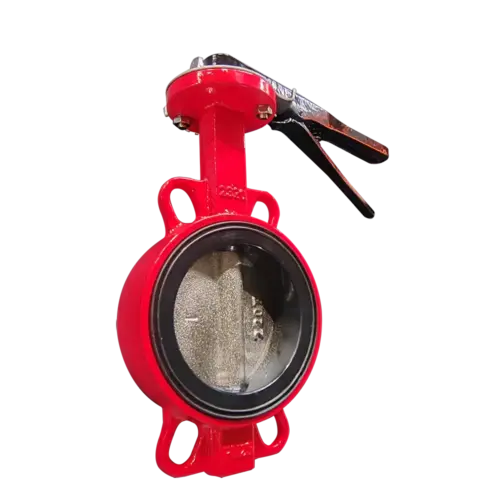 lever soft seat wafer butterfly valve