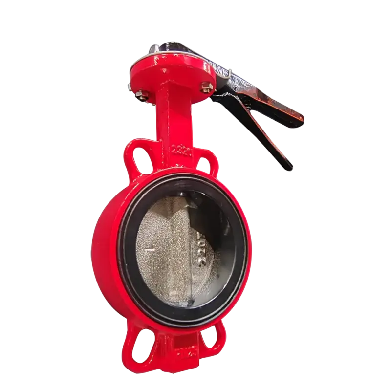 lever soft seat wafer butterfly valve