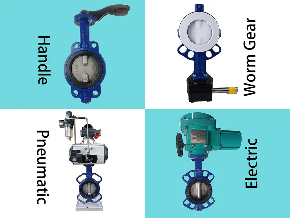 butterfly valve actuator types