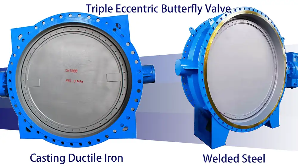 triple offset buttefly valve material types