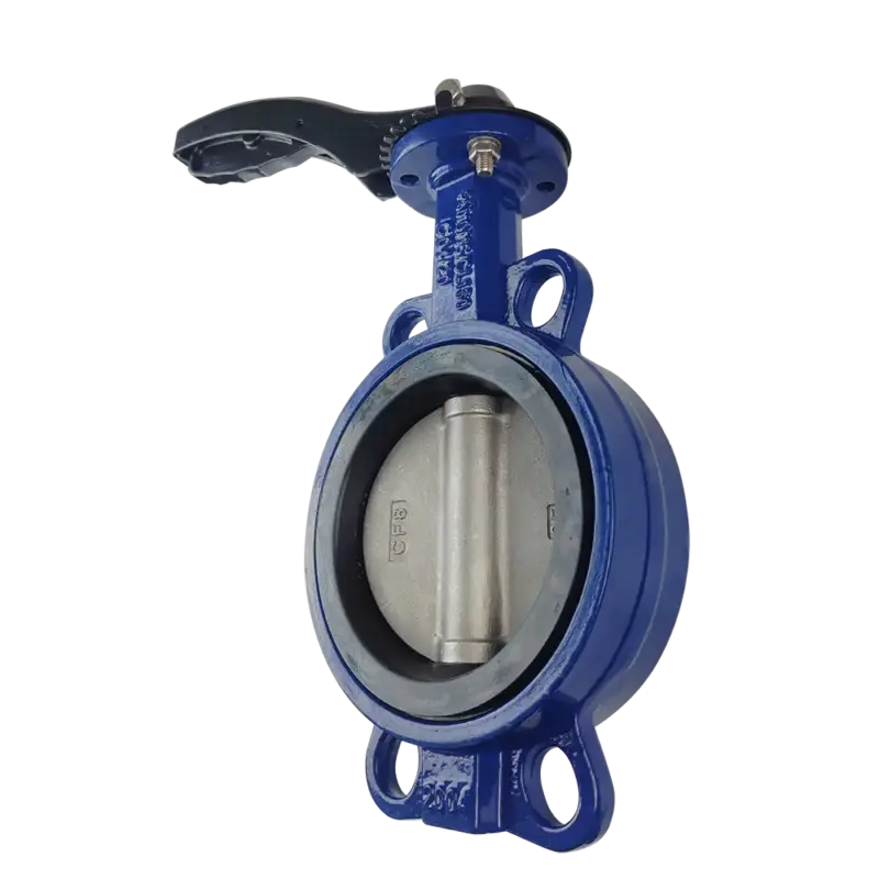 DN125-lever-Wafer-butterfly-valve