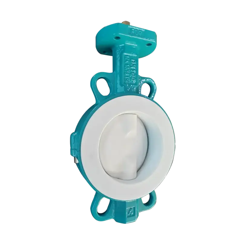 PTFE-lined-wafer-butterfly-valve