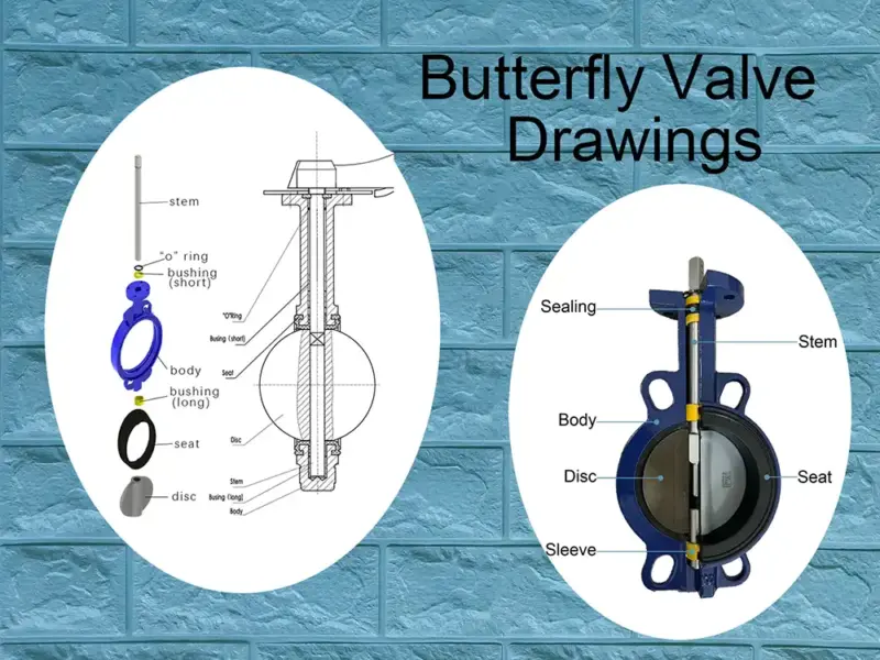 Butterfly-Valve-Drawings