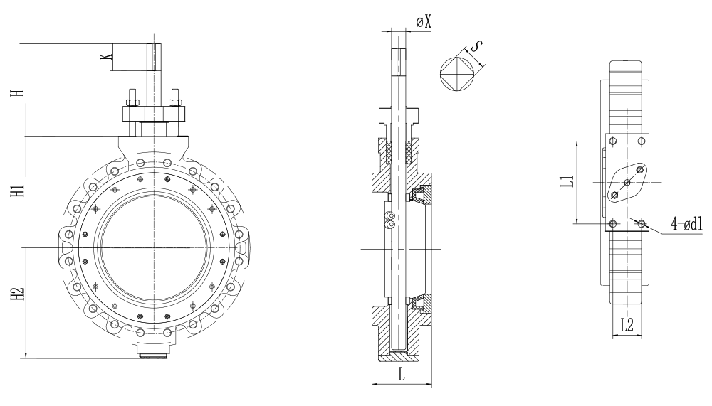 high-performance-butterfly-valve-lug-drawing