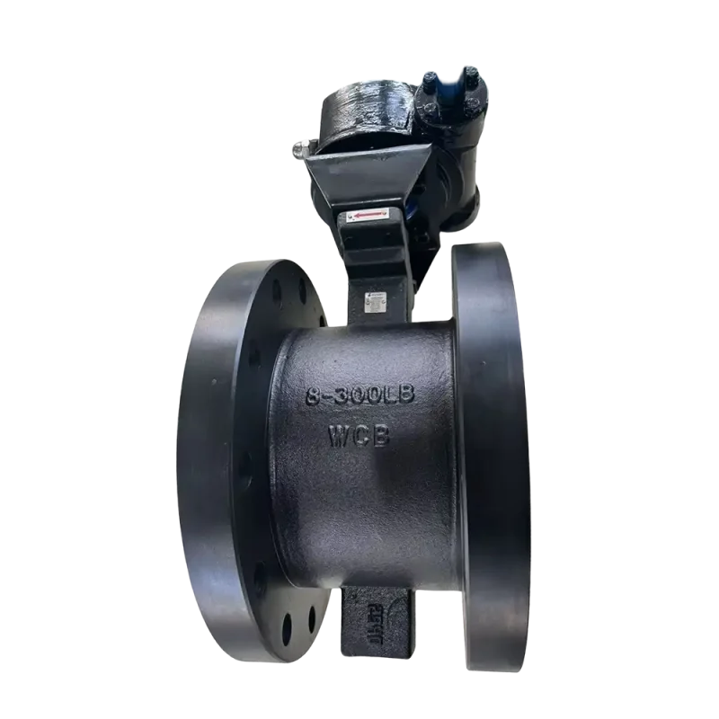 300lb-Phosphate-double-flanged-high-performance-butterfly-valve