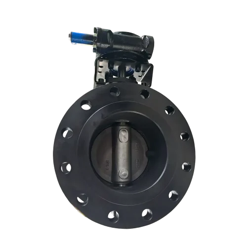 Phosphate-double-flanged-high-performance-butterfly-valve