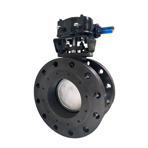 Phosphate-wcb-double-flanged-high-performance-butterfly-valve