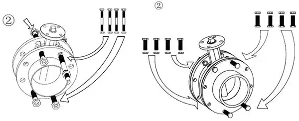 butterfly-valve-bolt-installation-step-2