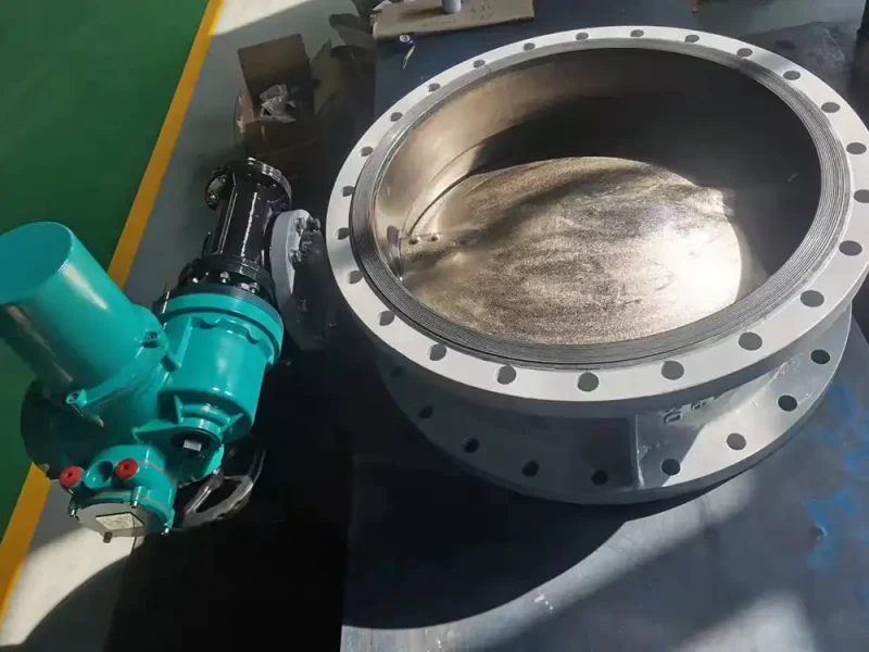 electric double flanged butterfly valve