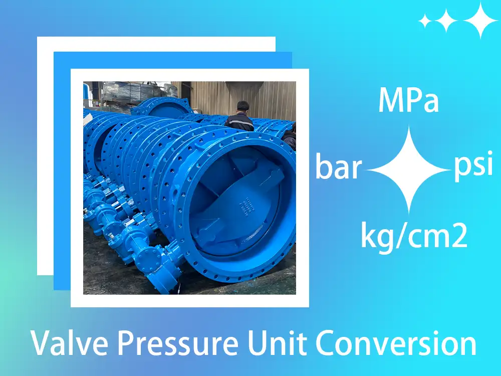 Valve-pressure-unit-conversion