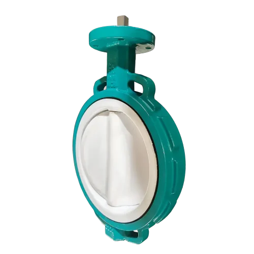 PN16-PTFE-lined-CF8-disc-wafer-butterfly-valve.