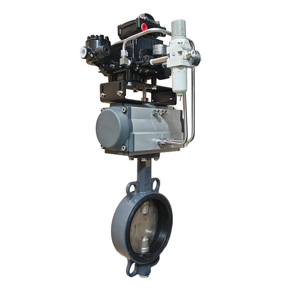 Double-Acting-Pneumatic-Butterfly-valve