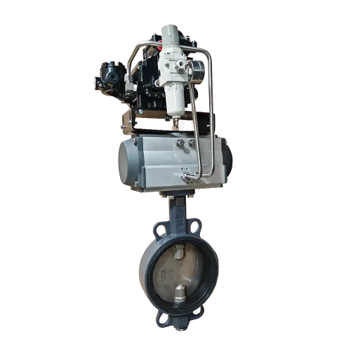 Three-Way-Fail-Safe-Function-Pneumatic-Butterfly-valve