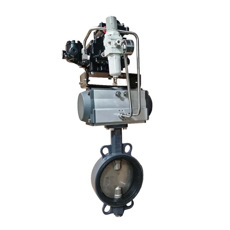 Three-Way-Fail-Safe-Function-Pneumatic-Butterfly-valve