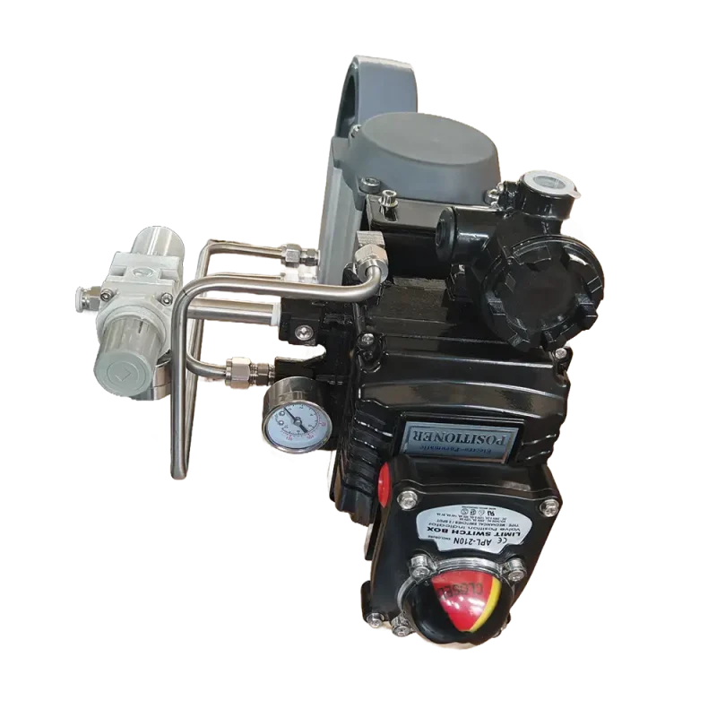 Three-way-lockup-Pneumatic-Butterfly-valve